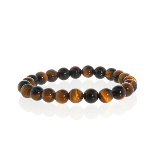 Gold Tiger's Eye Bead Bracelet