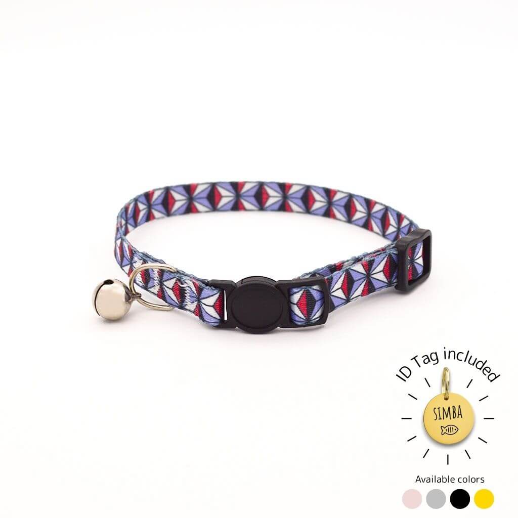Cat Collar Breakaway - Abstract Designs with ID Tag
