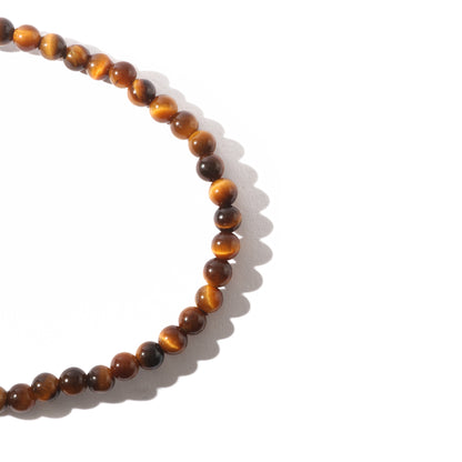 Gold Tiger's Eye Bead Bracelet