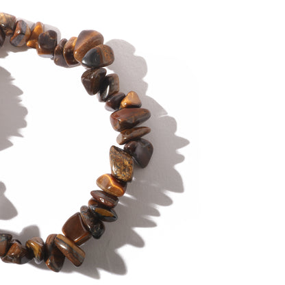 Gold Tiger's Eye Bead Bracelet