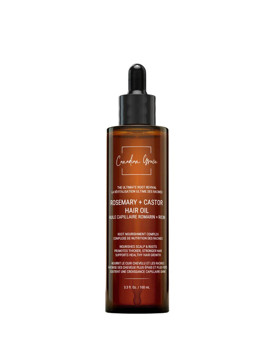 Canadian Grace Rosemary + Castor Hair Oil  - The Ultimate Root Revival