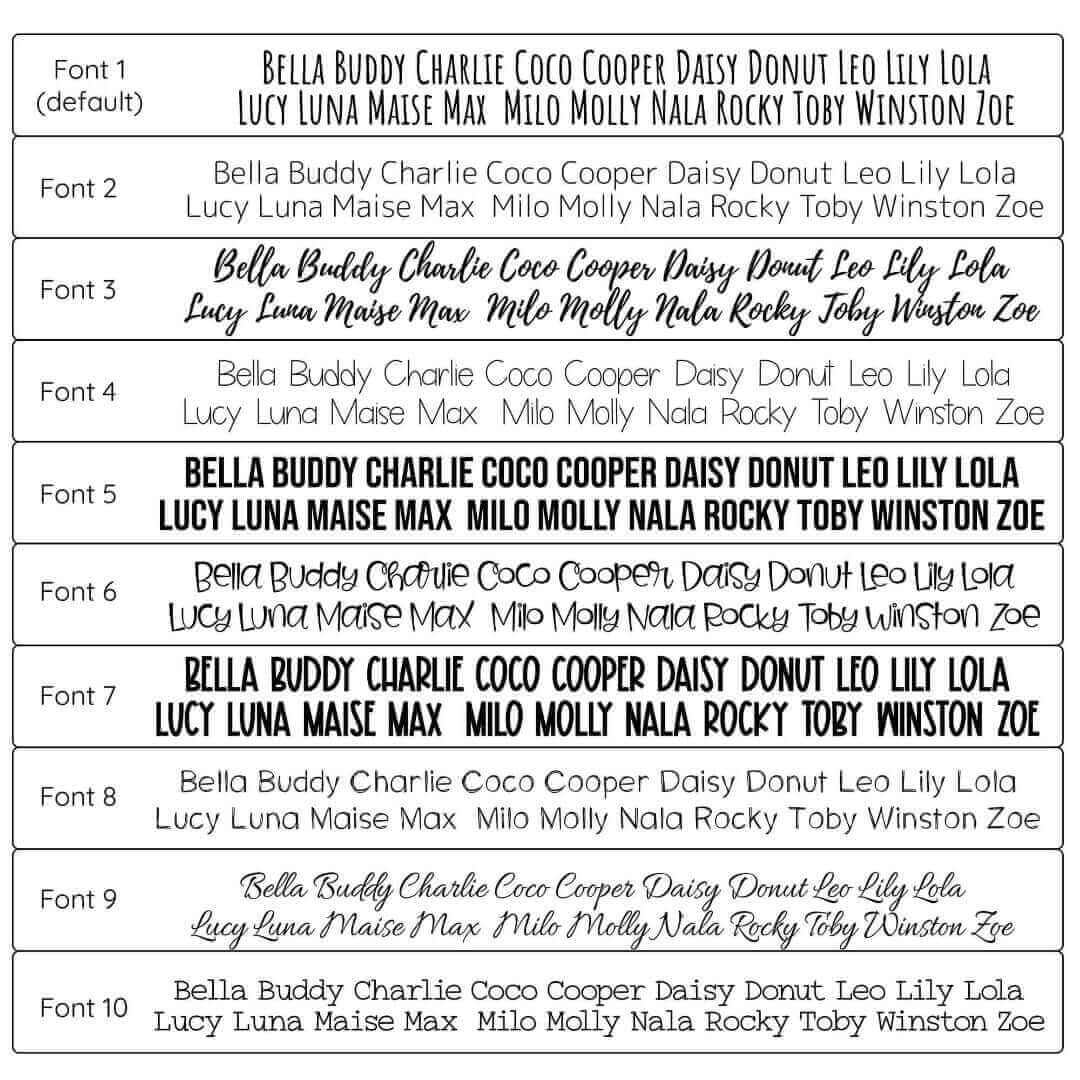 Flower Oliver Engraved - Pet ID Tag