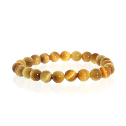 Gold Tiger's Eye Bead Bracelet