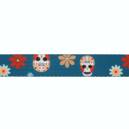 Custom Dog Collars Calavera Engraved - Pet ID Tag