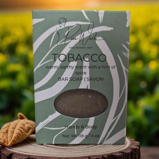 Tobacco leaf soap bar